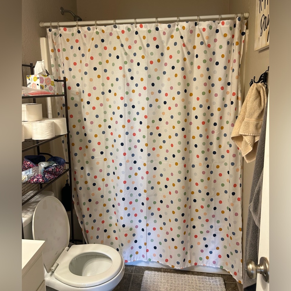 Target polka dot shower curtain